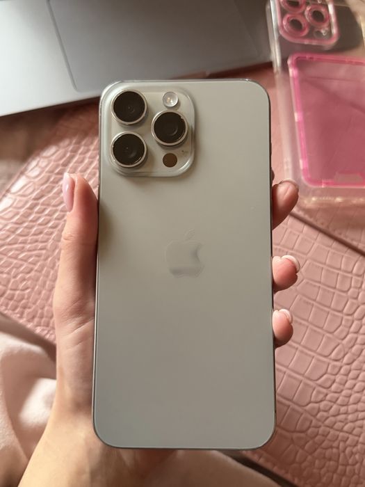 IPHONE 15 pro max 512 gb 87% natural titanium neverlock