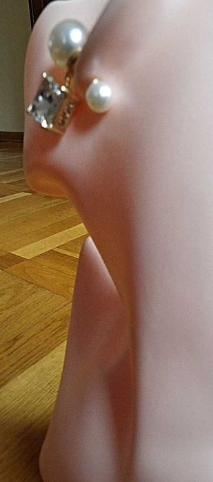 Dior kolczyki perła i kryształ