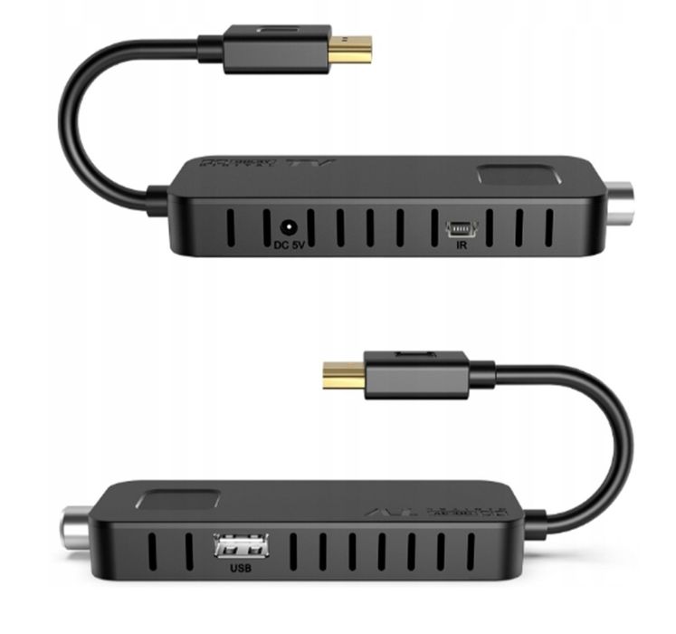 ТБ-тюнер UBISHENG U3mini DVB-T2 DVB-C Dolby Audio H.265/HEVC Чорний