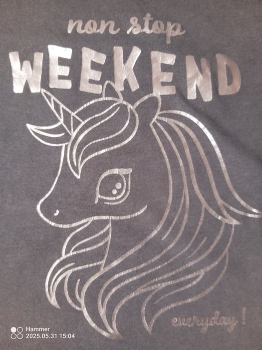 Koszulka z jednorożcem hm 122 cm