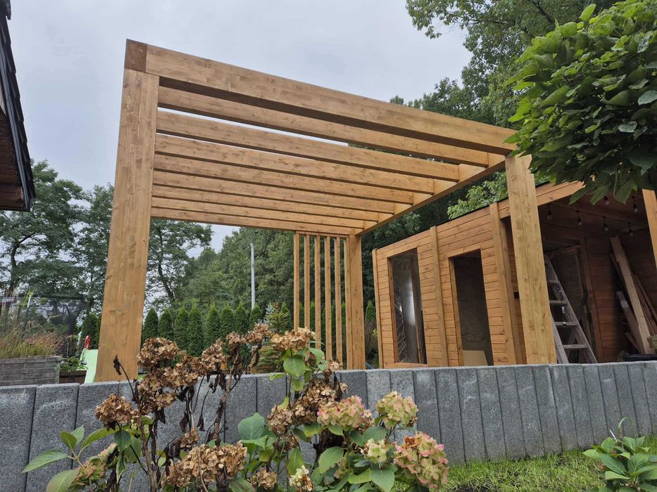 • • • • Pergola ogrodowa • • • • P10 4x4 m producent DREWNOTRIK