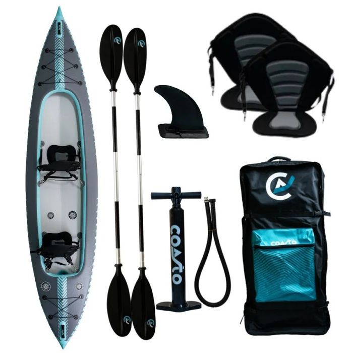 Kajak pompowany Coasto Capitole 2 osobowy 426 X 90 CM .