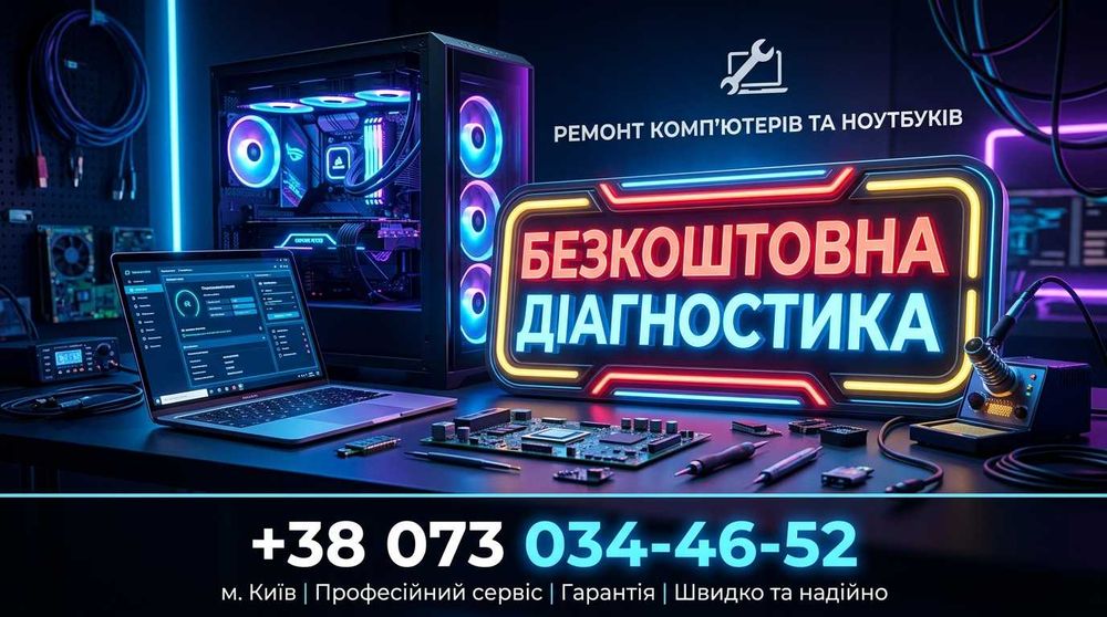 РЕМОНТ КОМПЬЮТЕРОВ и НОУТБУКОВ • диагностика • Чистка от пыли • Замена ТЕРМОПАСТЫ • установка WINDOWS • Выезд мастера • КИЕВ • Виїзд майстра • Київ