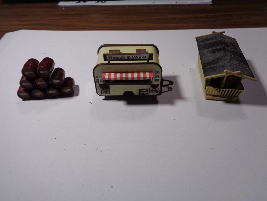 1:87 Preiser lote de 3 acessórios pista comboio