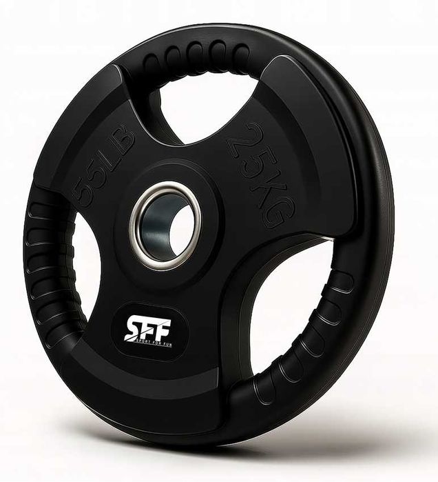 obciążenie olimpijskie krążek 25 kg gumowane 51 mm wytrzymałe solidne talerz