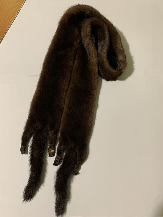 Хутро норки комірець