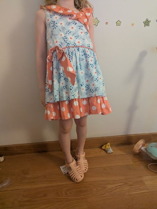 Vestido floral menina