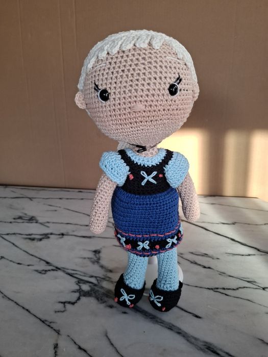 Elsa Frozen - Boneca amigurumi