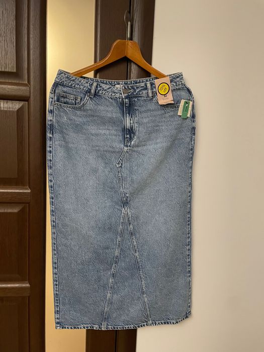 Спідниця міді джинсова