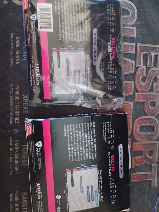 Струни для електричної бас-гітари Ernie Ball  - D'Addario  4-6 струн usa