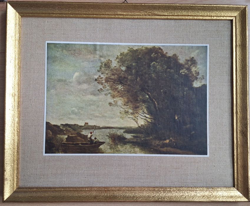 Reprodukcja dzieła "Pejzaż rzeczny" pędzla francuskiego malarza