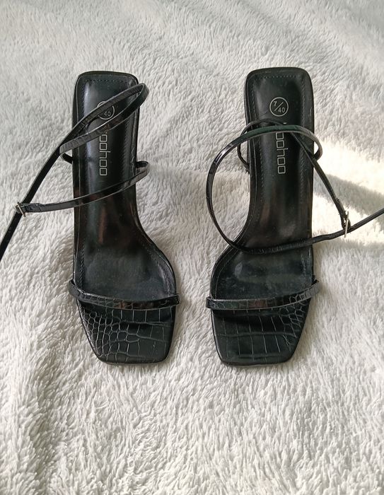 Nowe sandały obcas słupek Boohoo rozm.40