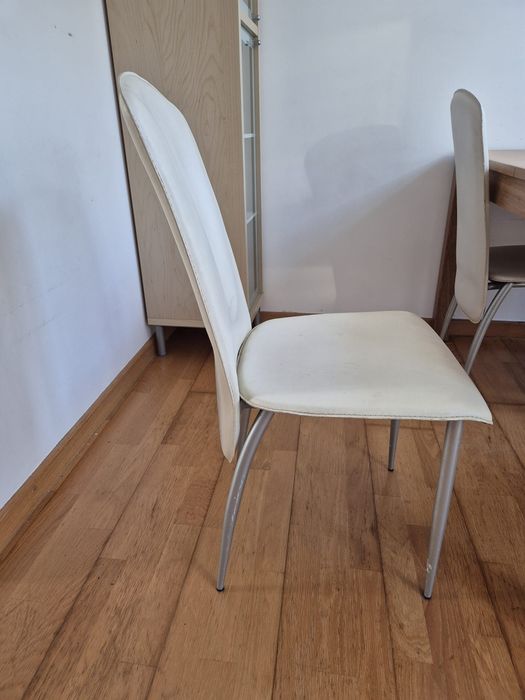 Conjunto 4 cadeiras de pele