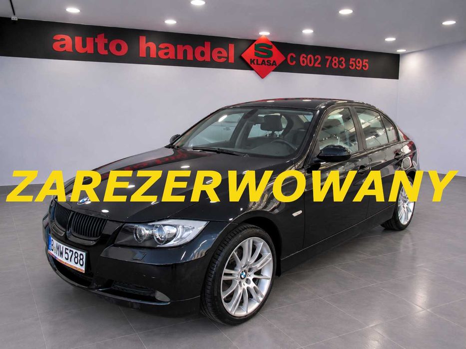 BMW e90 2005r benzyna 2.0 150km czarna felgi M sedan z Niemiec ładny