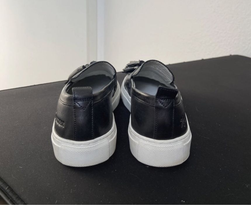 Skórzane mokasyny sneakersy damskie Grenson