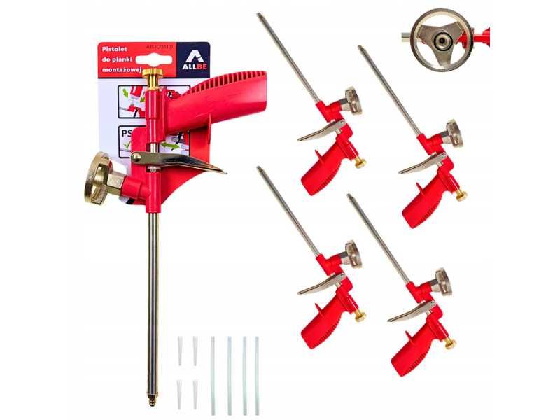 Zestaw 4x Metalowy Pistolet do Pianki Montażowej Profi