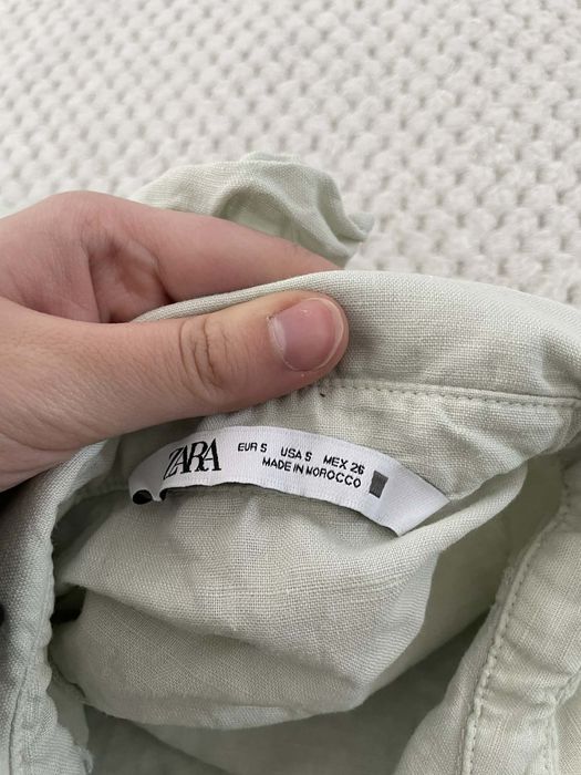 Lniane sukienka zara rozmiar s