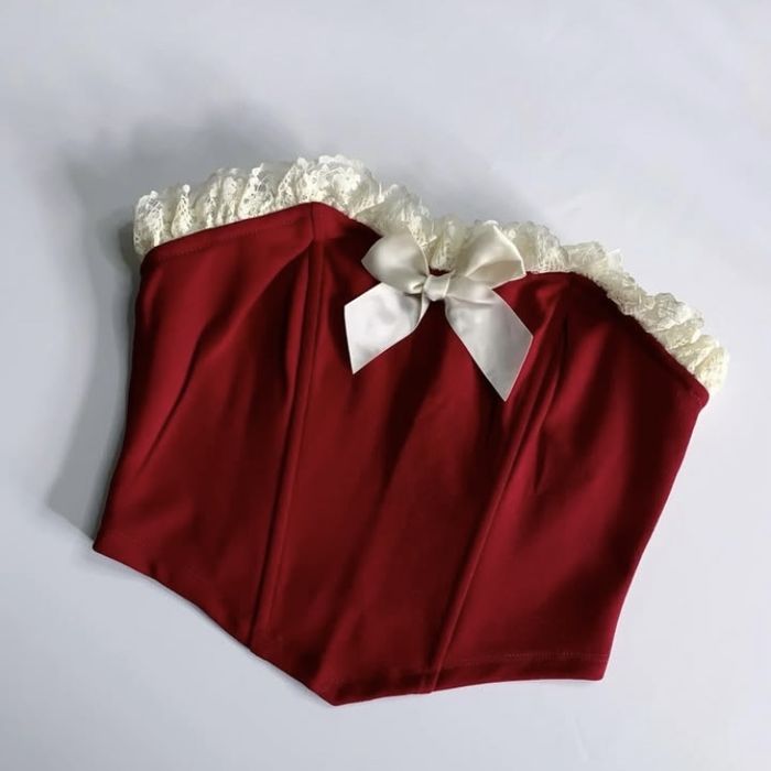 елегантний червоний топ