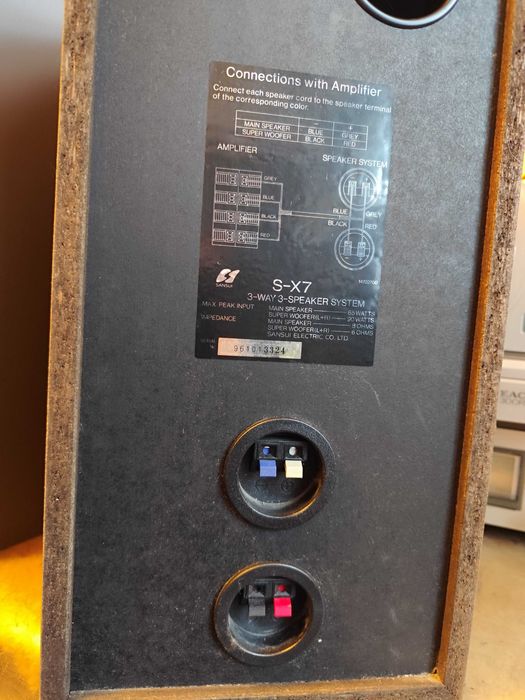 kolumny podstawkowe Sansui S-X7 Bi-Wiring