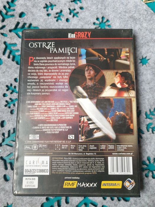 Ostrze Pamięci Horror DVD