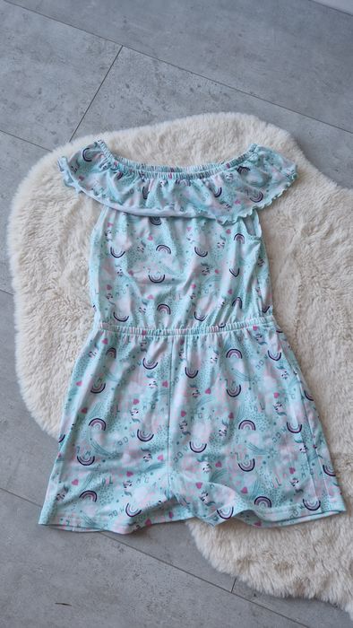Krótki letni kombinezon dziewczęcy