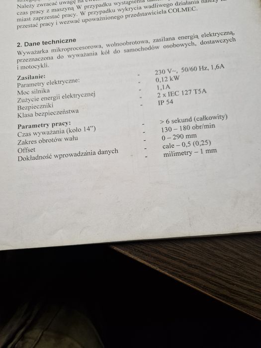 Sprzedam wyważarkę do kół
