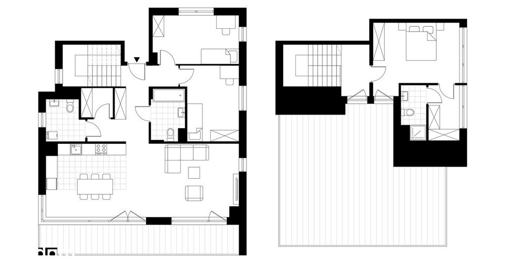 4-pokojowe mieszkanie 112m2 + 2 tarasy