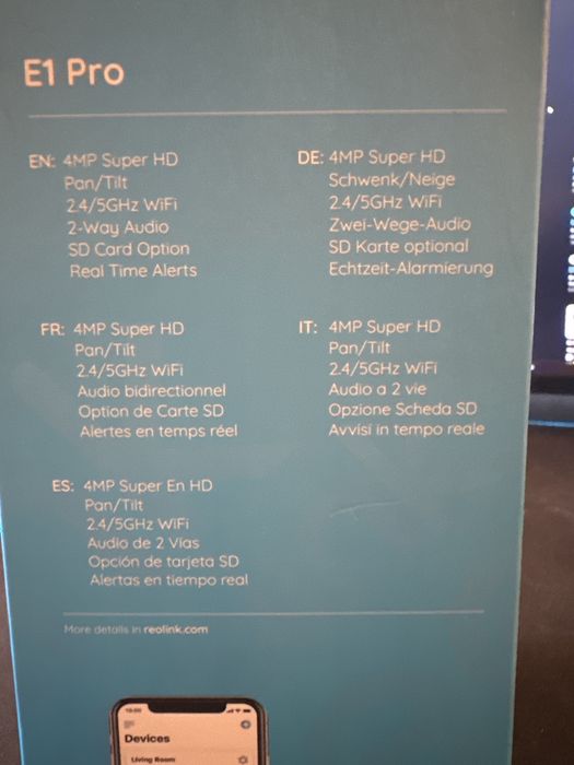 Reolink E1 Pro - Smart Camera64751908356994123