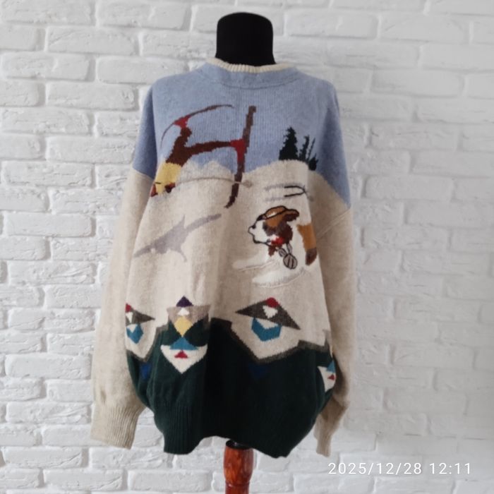 Італійський новорічний шерстяний светр setball