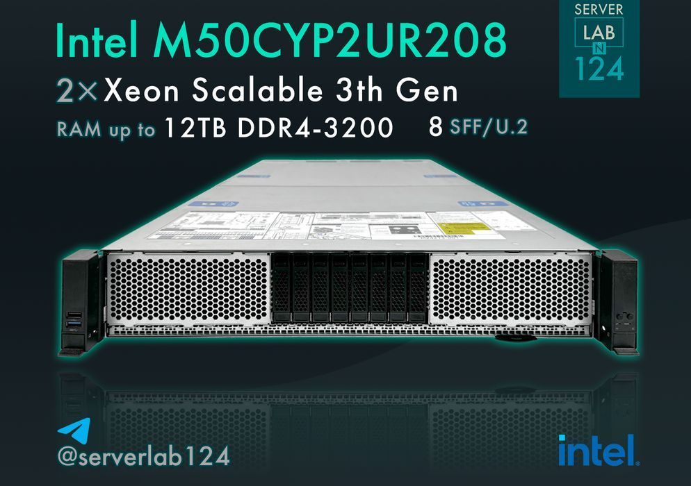 Cерверна платформа Intel M50CYP /Xeon Scalable Gen3/ до 12TB DDR4-3200
