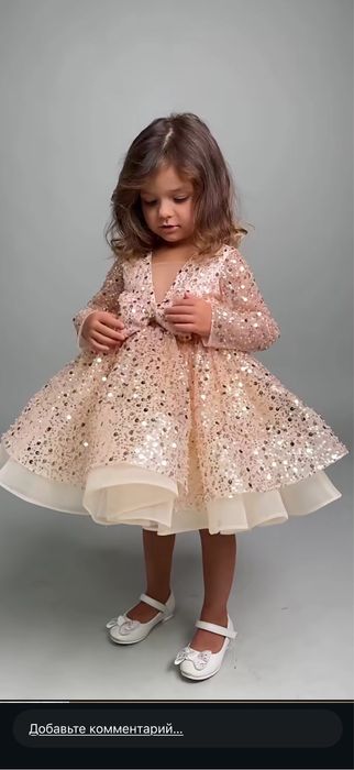 Продам платье kiddiechic.ua  на девочку 104-110 см, 3-5 лет , балетки 27рр некст,