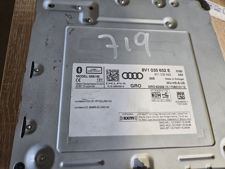 Rádio audi 8V com android auto