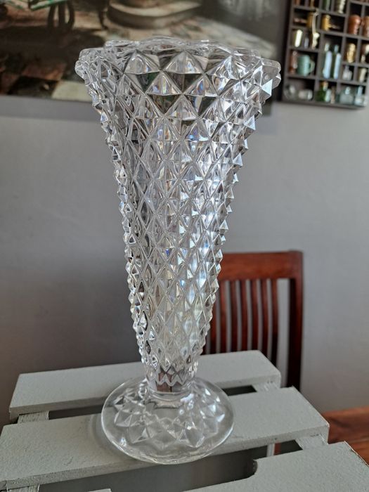 Wazon Indiana Glass Diamond Point