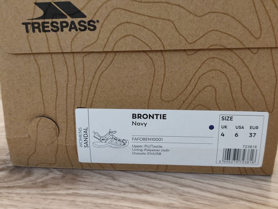 Sandały trekkingowe damsko/dziewczęceTrespass rozmiar 37