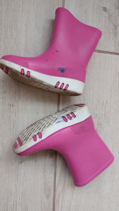 Чоботи /сапоги дитячі резинові рожеві 22 розмір