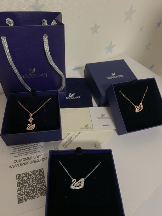 Підвіс swarovski iconic swan подвес ланцюжок цепочка колье