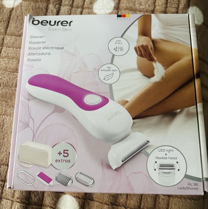 Жіноча водонепроникна електробритва Beurer Satin Skin HL 36