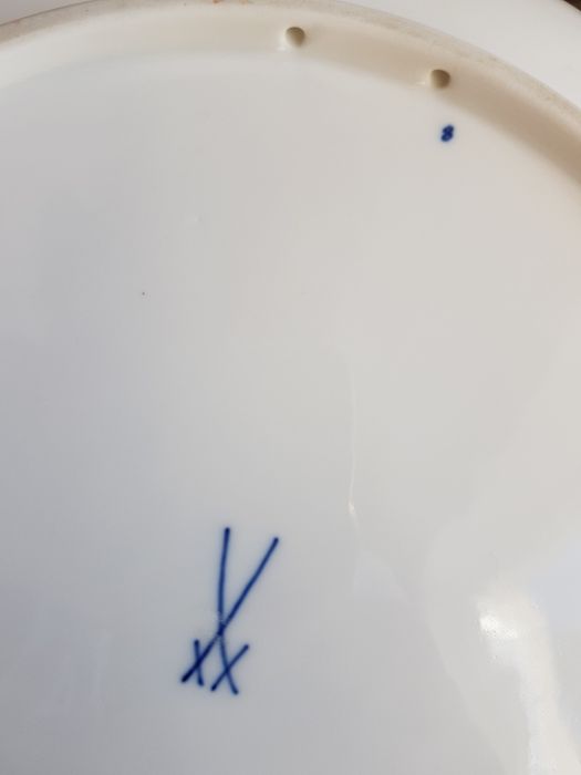 Talerz Patera Miśnia porcelana Miśnieńska 102 pułk