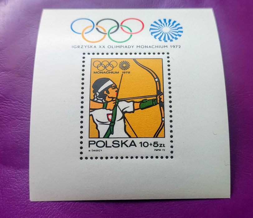 Znaczki pocztowe Polska 1972 Blok fi 89 (czysty **)