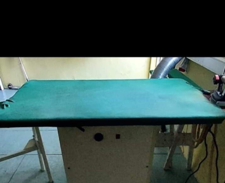 Caldeira e mesa de passar a ferro equipamento industrial