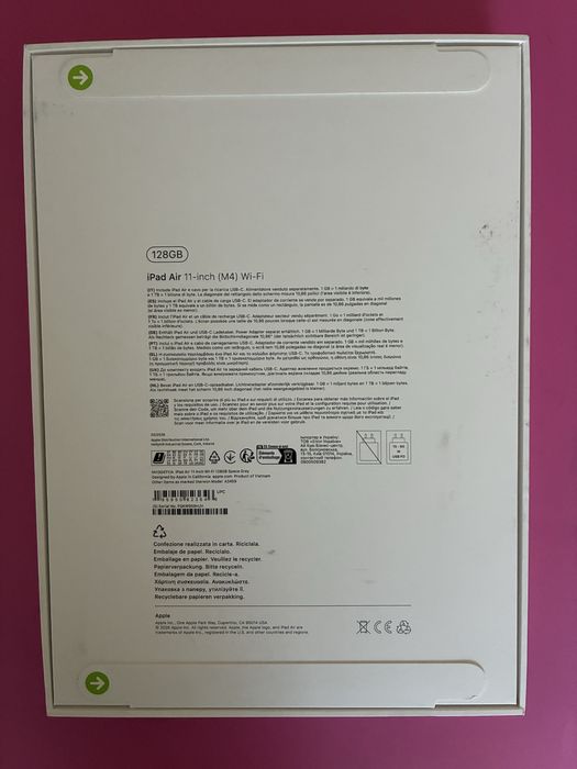 Планшет Apple iPad Air 11" M4 2026 Wi-Fi 128GB Space Grey (MH304TY/A)