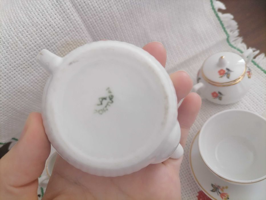 Miniatura serviço de chá vista alegre