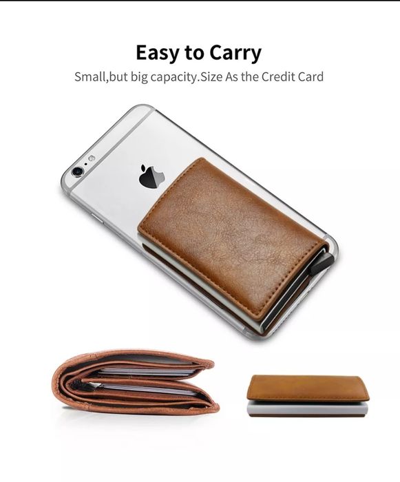 Carteira card holder fibra de carbono