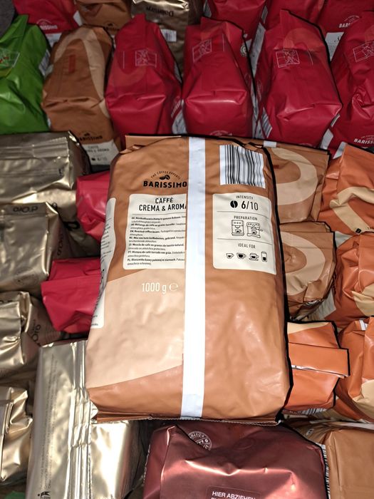 Kawa ziarnista 1kg Barissimo caffe Crema Aroma 6/10 jak Jacobs Dallmay
