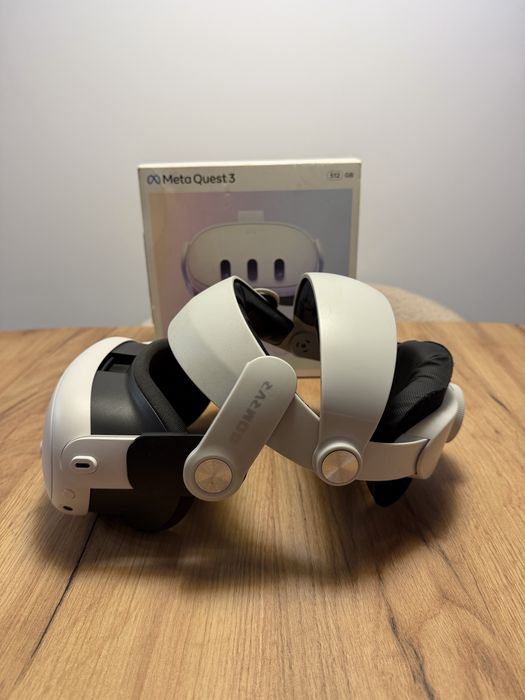 Meta Quest 3 512gb Oculus, Head Strap, gwarancja, Super Stan, kompletny zestaw, Polecam!