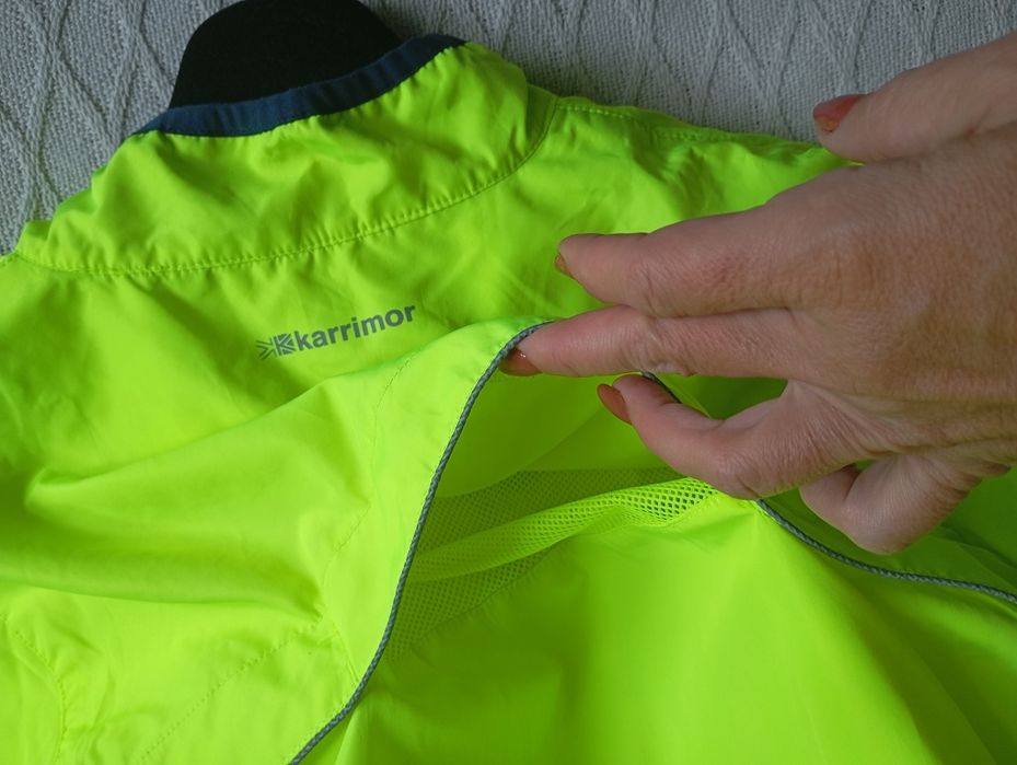 KARRIMOR Run L NOWA neonowa sportowa przeciwdeszczowa kurtka do biegan