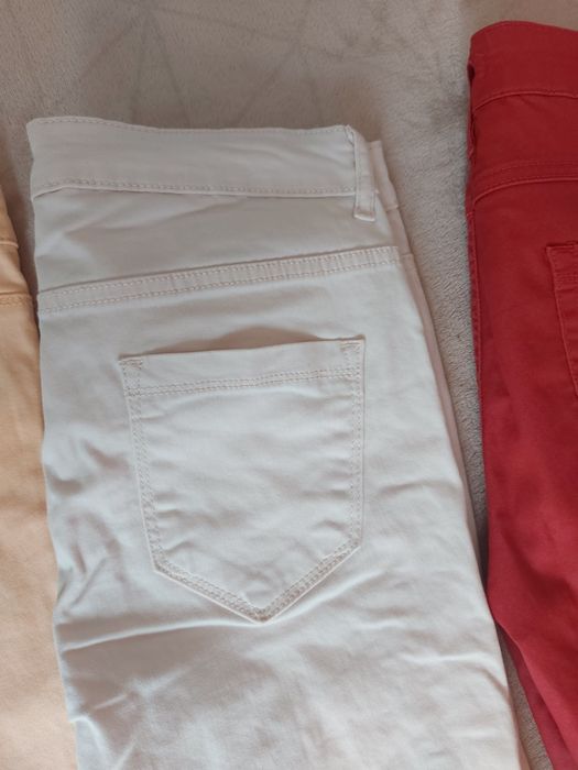 3 pary wiosennych spodni dzins 40 rozciagliwe