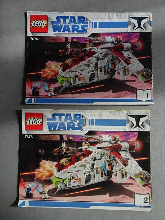 Antigo catálogo Lego Star Wars - 7676 (instruções 1 e 2)
