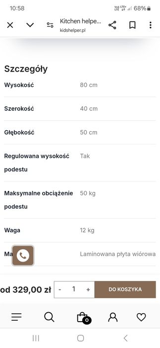 Kids helper pomocnik kuchenny KH-230