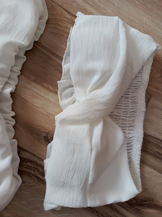 Komplet damski top spodenki bardzo wysoki stan uniwersalny